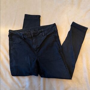 Black American Eagle Hi-Rise Jegging – Size 16 Regular